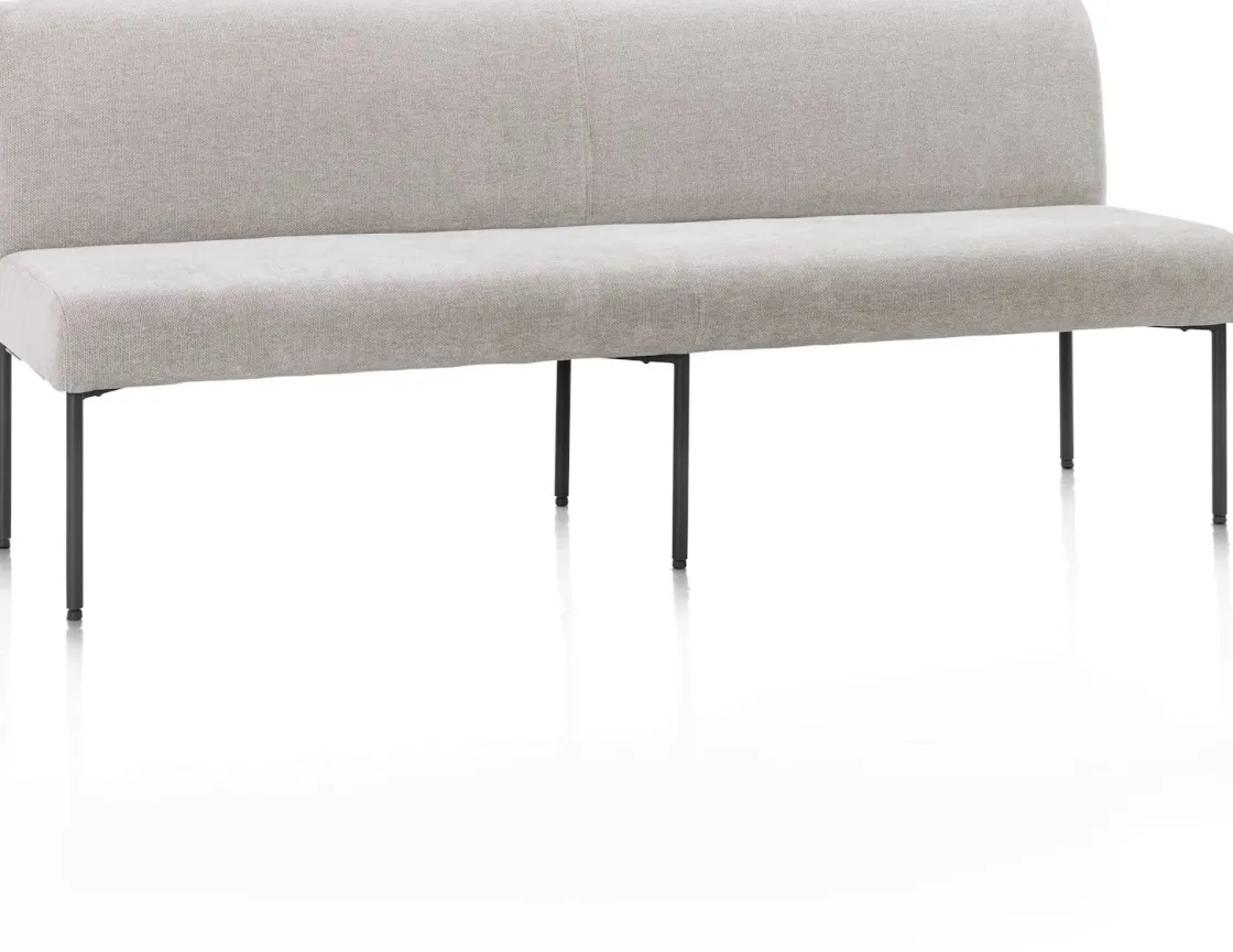 XOOON Reverso eetkamerbank 200 cm in de kleur Kiezel -^ Eetkamerbanken|Eetkamerstoelen