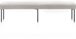 XOOON Reverso eetkamerbank 200 cm in de kleur Kiezel -^ Eetkamerstoelen|Eetkamerbanken