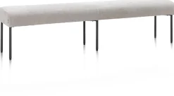 XOOON Reverso eetkamerbank 200 cm in de kleur Kiezel -^ Eetkamerstoelen|Eetkamerbanken