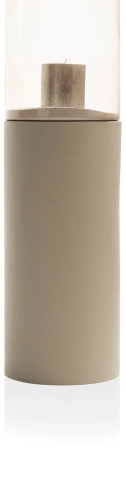 XOOON Reza windlicht (H84cm) in de kleur Taupe - COCOmaison^ Woonaccessoires