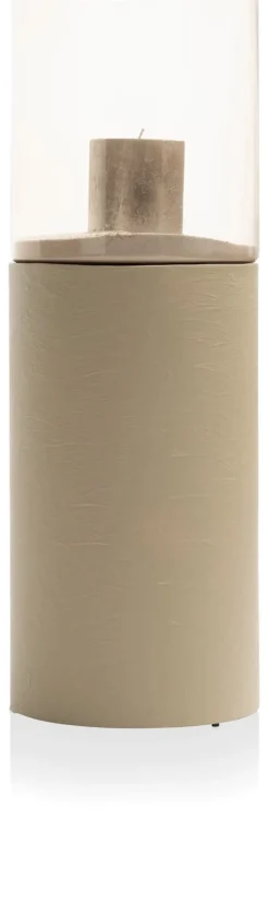 XOOON Reza windlicht (H74cm) in de kleur Taupe - COCOmaison^ Woonaccessoires