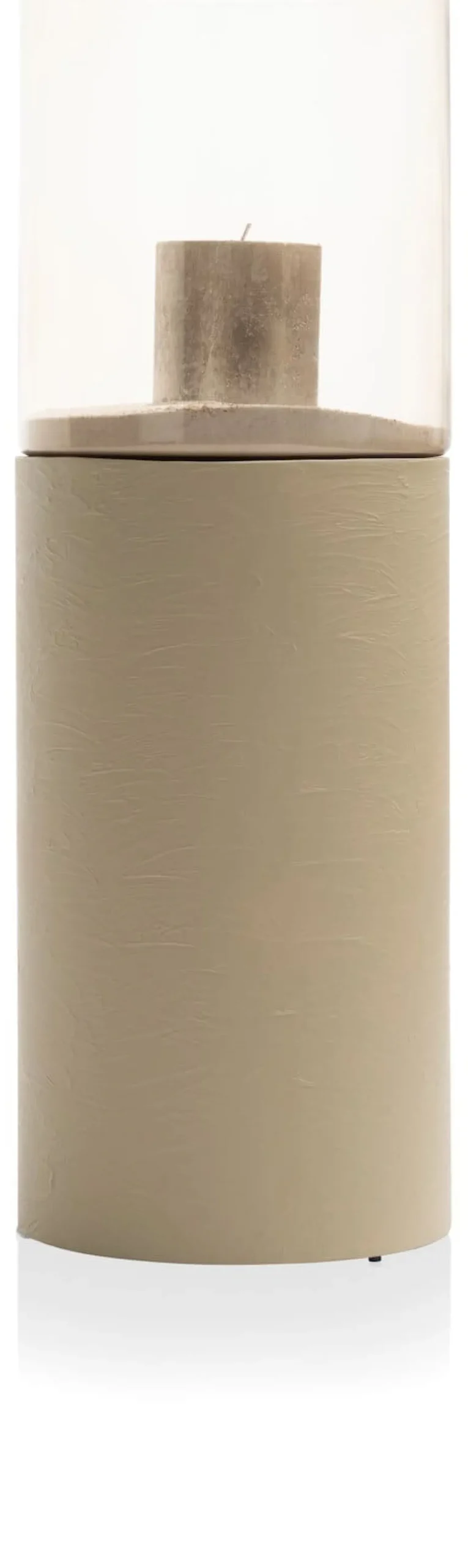 XOOON Reza windlicht (H74cm) in de kleur Taupe - COCOmaison^ Woonaccessoires