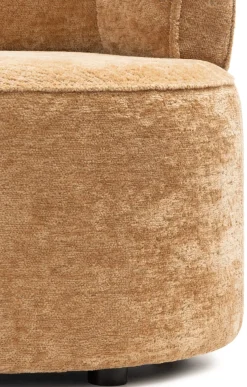 XOOON Roan fauteuil in de kleur Oker - COCOmaison^ Stoffen Fauteuils|Woonaccessoires