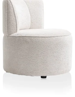 XOOON Roan fauteuil in de kleur Creme - COCOmaison^ Woonaccessoires|Stoffen Fauteuils