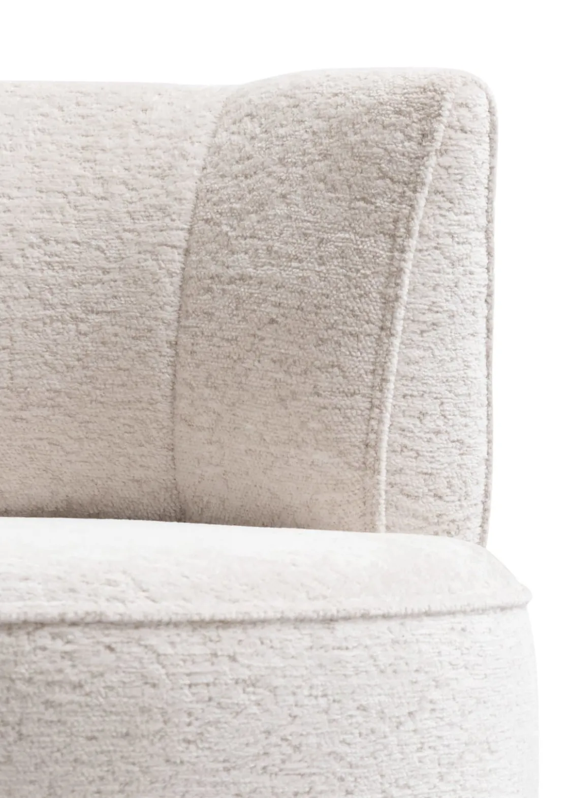 XOOON Roan fauteuil in de kleur Creme - COCOmaison^ Woonaccessoires|Stoffen Fauteuils