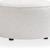 XOOON Roan poef rond (H44cm) in de kleur Oker - COCOmaison^ Woonaccessoires|Poef/Hockers