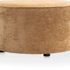 XOOON Roan poef rond (H44cm) in de kleur Oker - COCOmaison^ Poef/Hockers|Woonaccessoires
