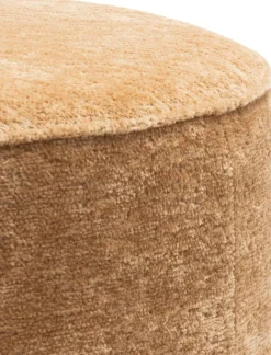 XOOON Roan poef rond (H44cm) in de kleur Oker - COCOmaison^ Poef/Hockers|Woonaccessoires