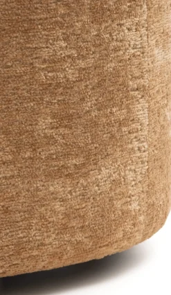 XOOON Roan poef rond (H44cm) in de kleur Oker - COCOmaison^ Poef/Hockers|Woonaccessoires
