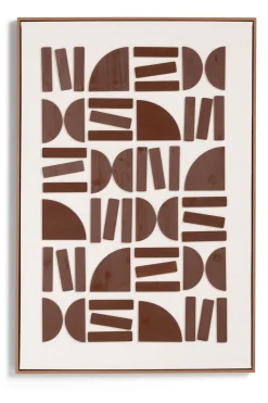 XOOON Rune schilderij 80x120cm in kleur Bruin shop je bij COCOmaison^ Wanddecoraties|Woonaccessoires