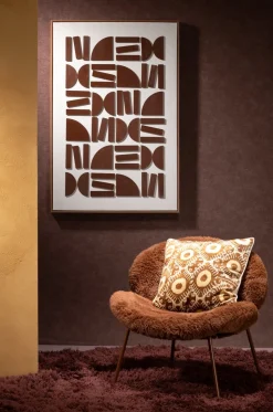 XOOON Rune schilderij 80x120cm in kleur Bruin shop je bij COCOmaison^ Wanddecoraties|Woonaccessoires