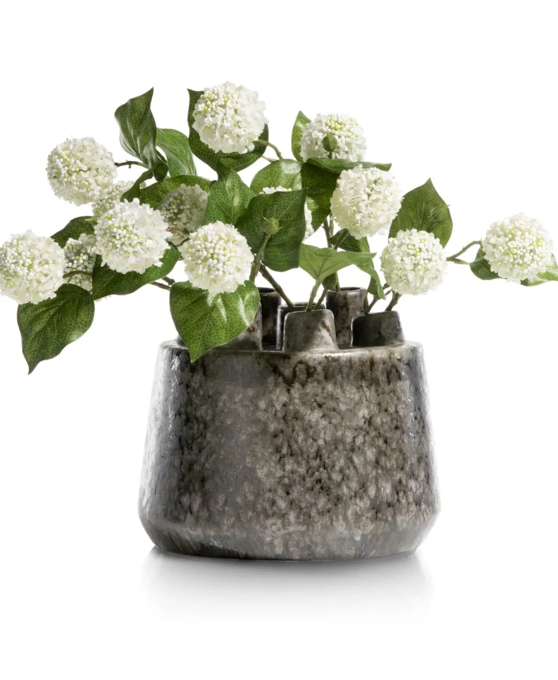 XOOON Safia vaas H21cm in de kleur Zwart - COCOmaison^ Woonaccessoires
