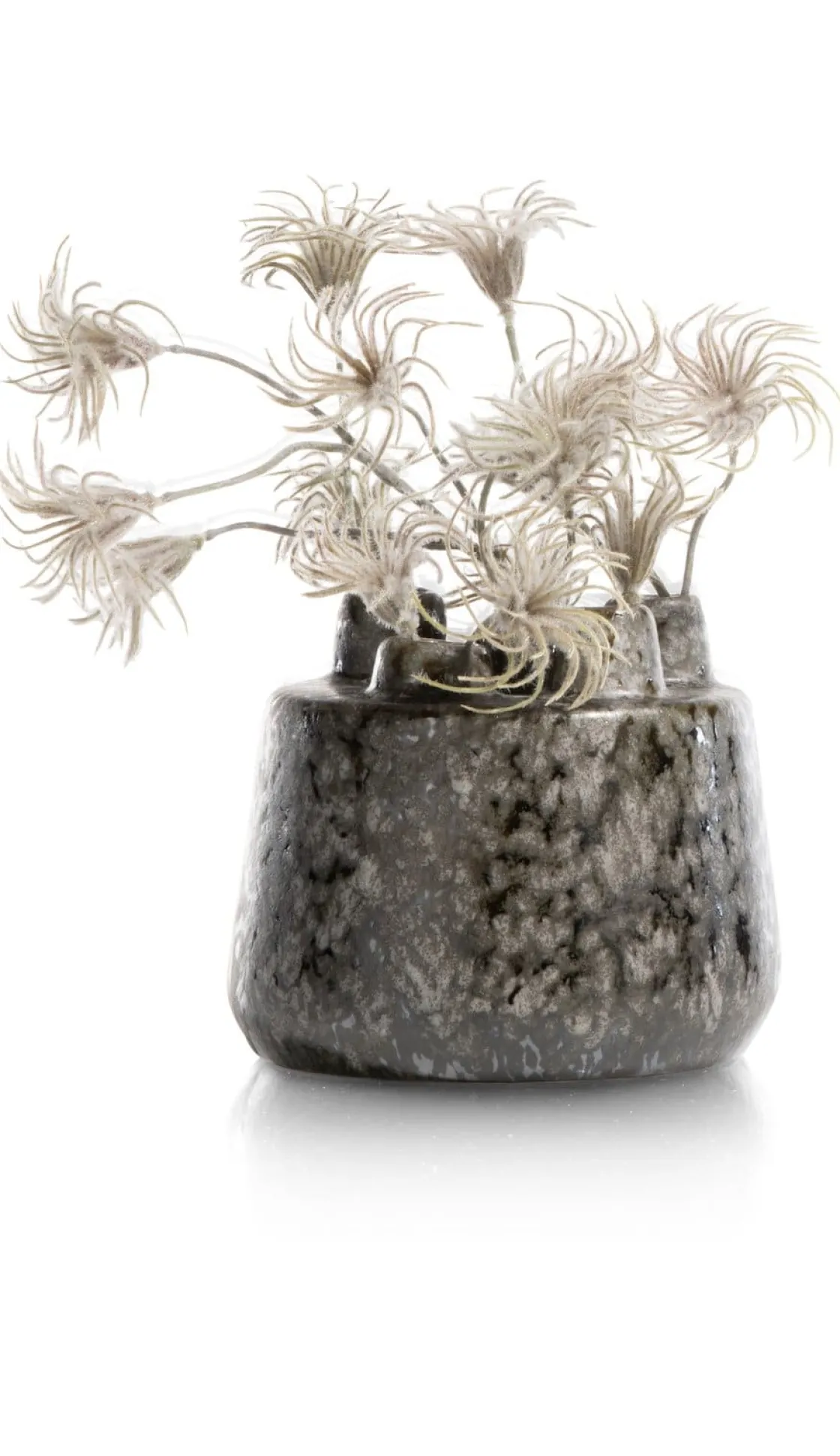XOOON Safia vaas H15cm in de kleur Zwart - COCOmaison^ Woonaccessoires