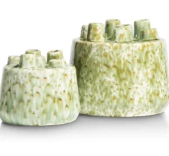 XOOON Safia vaas H15cm in de kleur Groen - COCOmaison^ Woonaccessoires