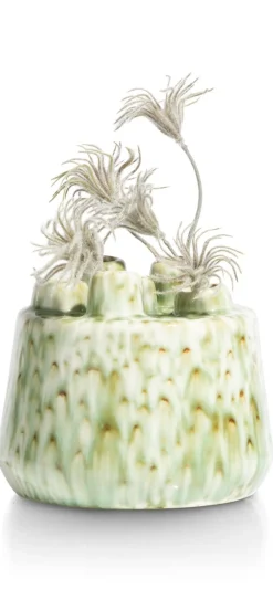 XOOON Safia vaas H15cm in de kleur Groen - COCOmaison^ Woonaccessoires