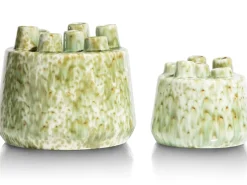 XOOON Safia vaas H21cm in de kleur Groen - COCOmaison^ Woonaccessoires