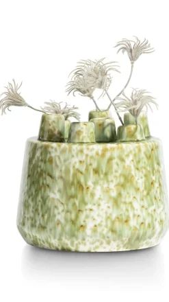 XOOON Safia vaas H21cm in de kleur Groen - COCOmaison^ Woonaccessoires