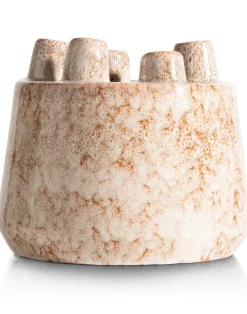XOOON Safia vaas H21cm in de kleur Beige - COCOmaison^ Woonaccessoires