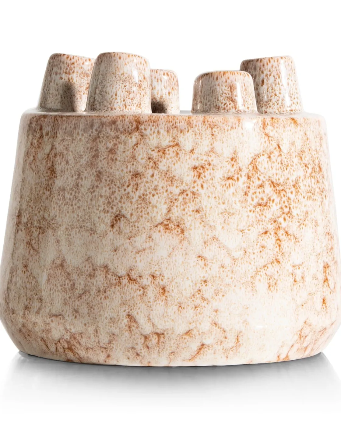 XOOON Safia vaas H21cm in de kleur Beige - COCOmaison^ Woonaccessoires