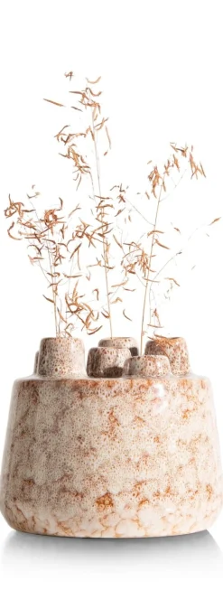 XOOON Safia vaas H15cm in de kleur Beige - COCOmaison^ Woonaccessoires