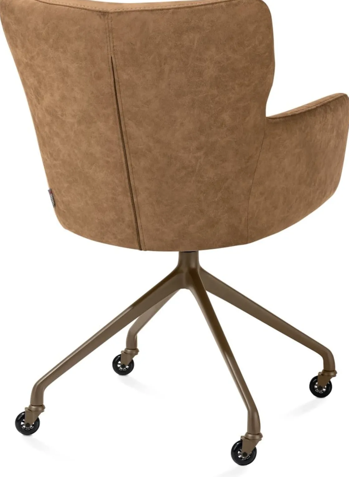 XOOON Sage, armstoel + wielen - alu frame in steelbrown - stof Oregon - Desert^ Armstoelen