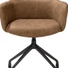 XOOON Sage, armstoel + wielen - alu frame in rough off black - stof Oregon - Desert^ Armstoelen