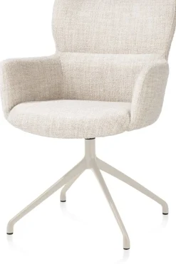 XOOON Sage, armstoel draaibaar - creme - stof Luton - Creme^ Armstoelen