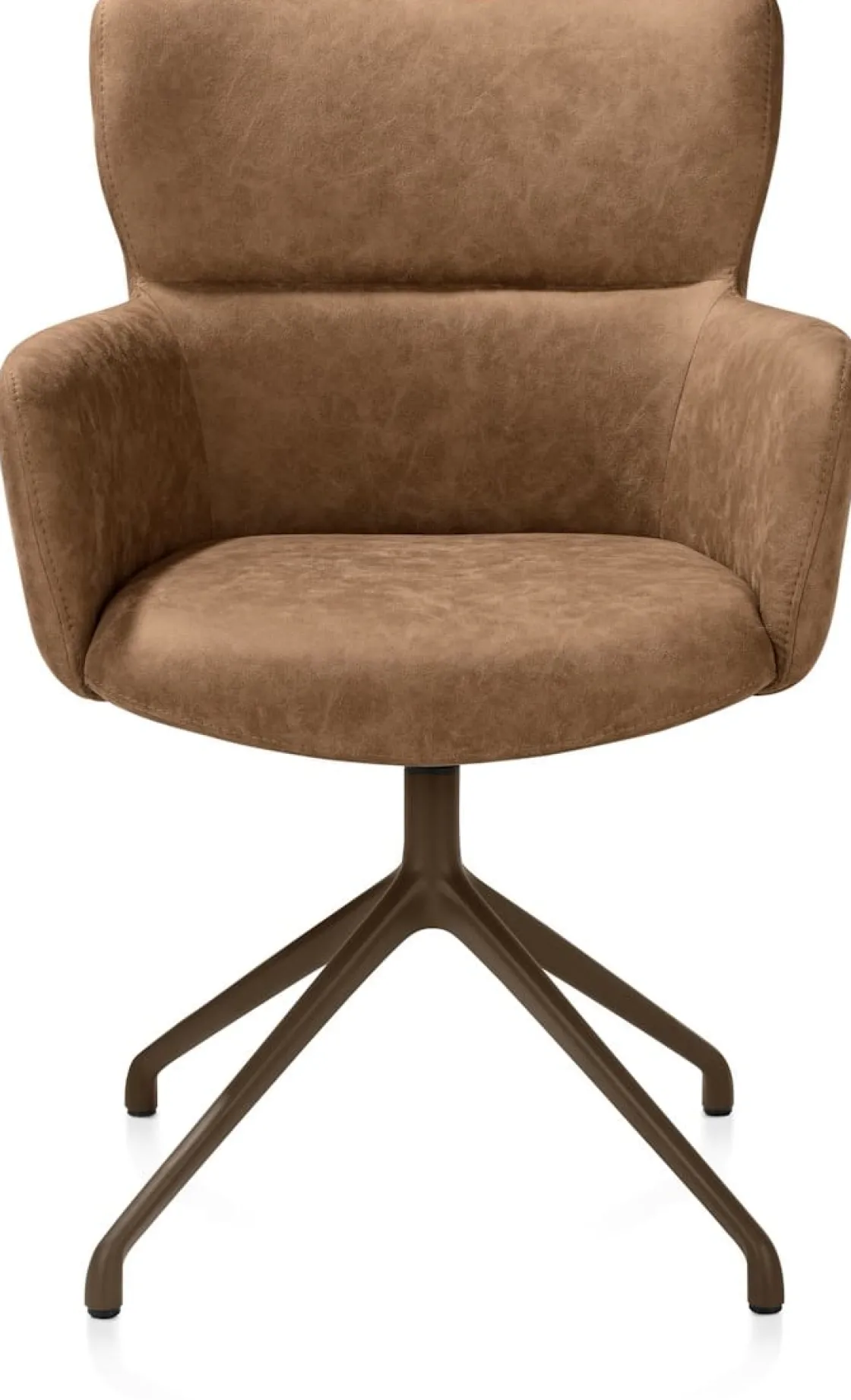 XOOON Sage, armstoel draaibaar - steelbrown - stof Oregon - Desert^ Armstoelen