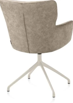 XOOON Sage, armstoel draaibaar - creme - stof Oregon - beige^ Armstoelen