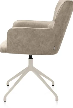 XOOON Sage, armstoel draaibaar - creme - stof Oregon - beige^ Armstoelen