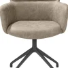 XOOON Sage, armstoel draaibaar - graphiet - stof Oregon - beige^ Armstoelen
