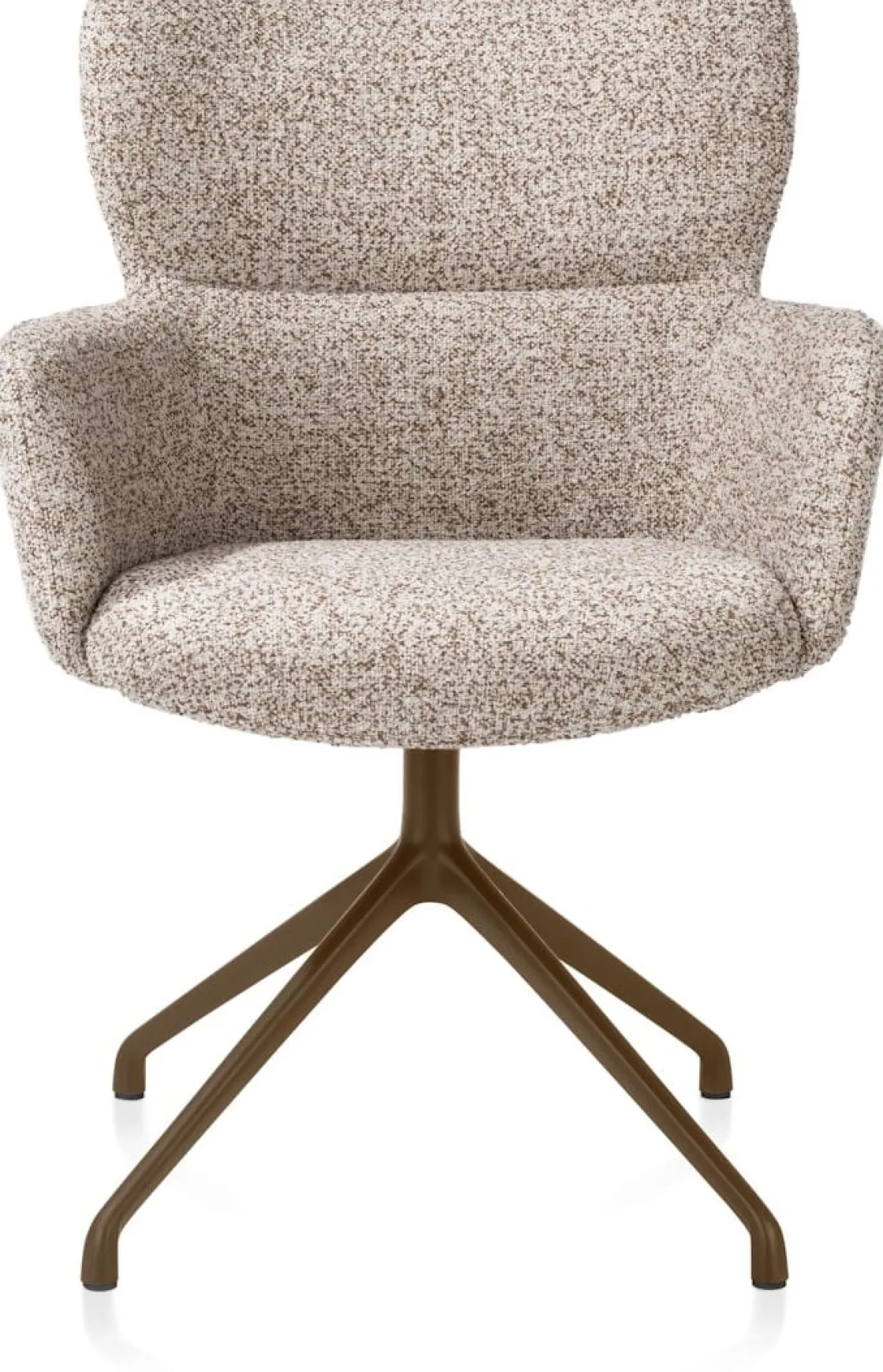 XOOON Sage, armstoel draaibaar - steelbrown - stof Luton - koper^ Armstoelen