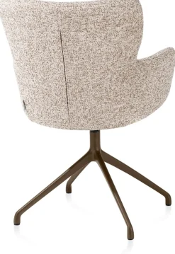 XOOON Sage, armstoel draaibaar - steelbrown - stof Luton - koper^ Armstoelen