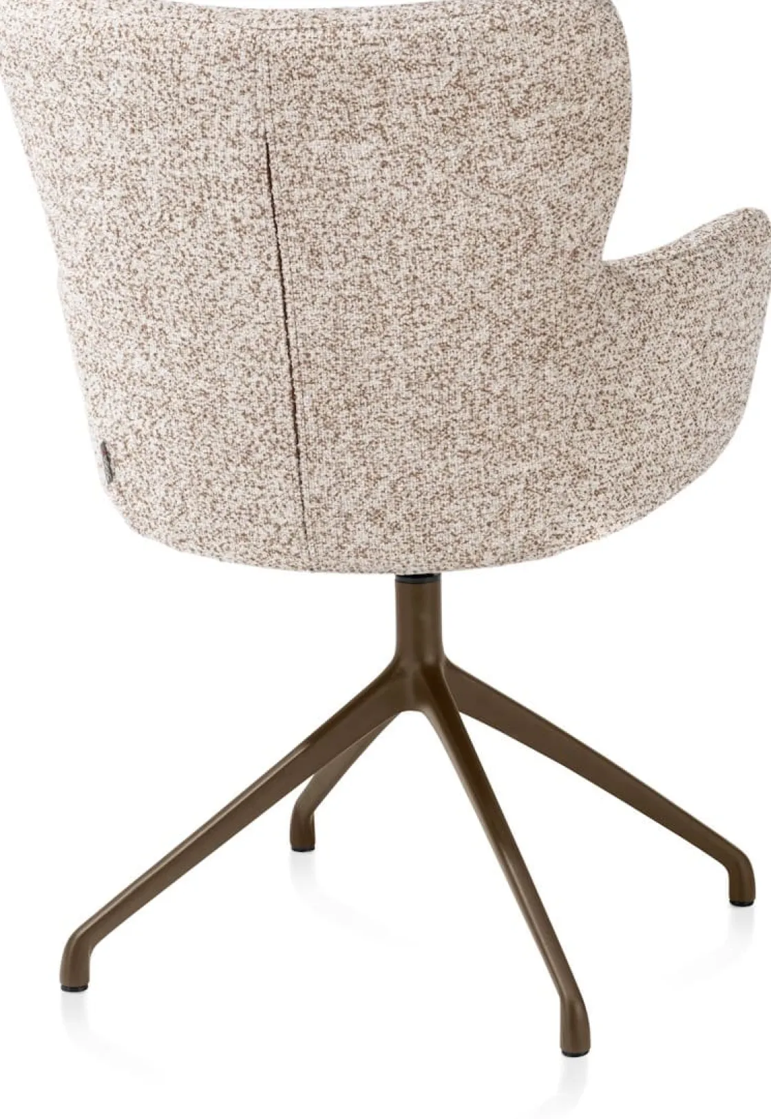 XOOON Sage, armstoel draaibaar - steelbrown - stof Luton - koper^ Armstoelen