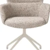 XOOON Sage, armstoel draaibaar - creme - stof Luton - koper^ Armstoelen
