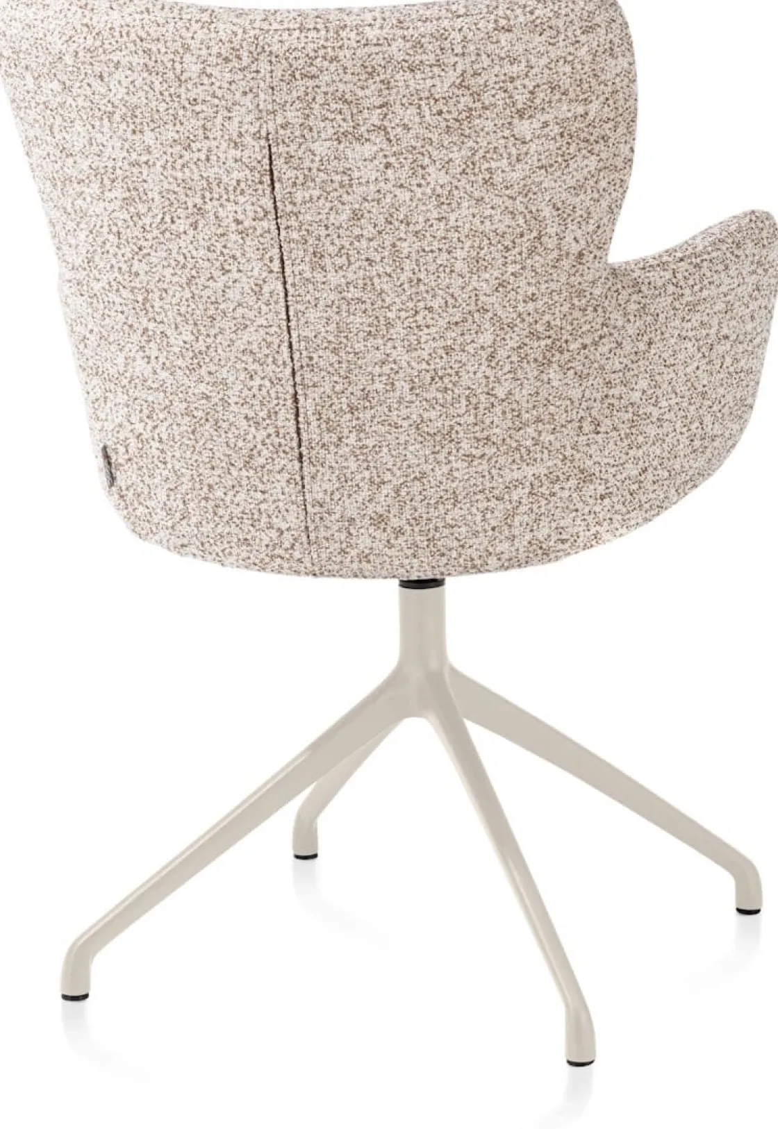XOOON Sage, armstoel draaibaar - creme - stof Luton - koper^ Armstoelen