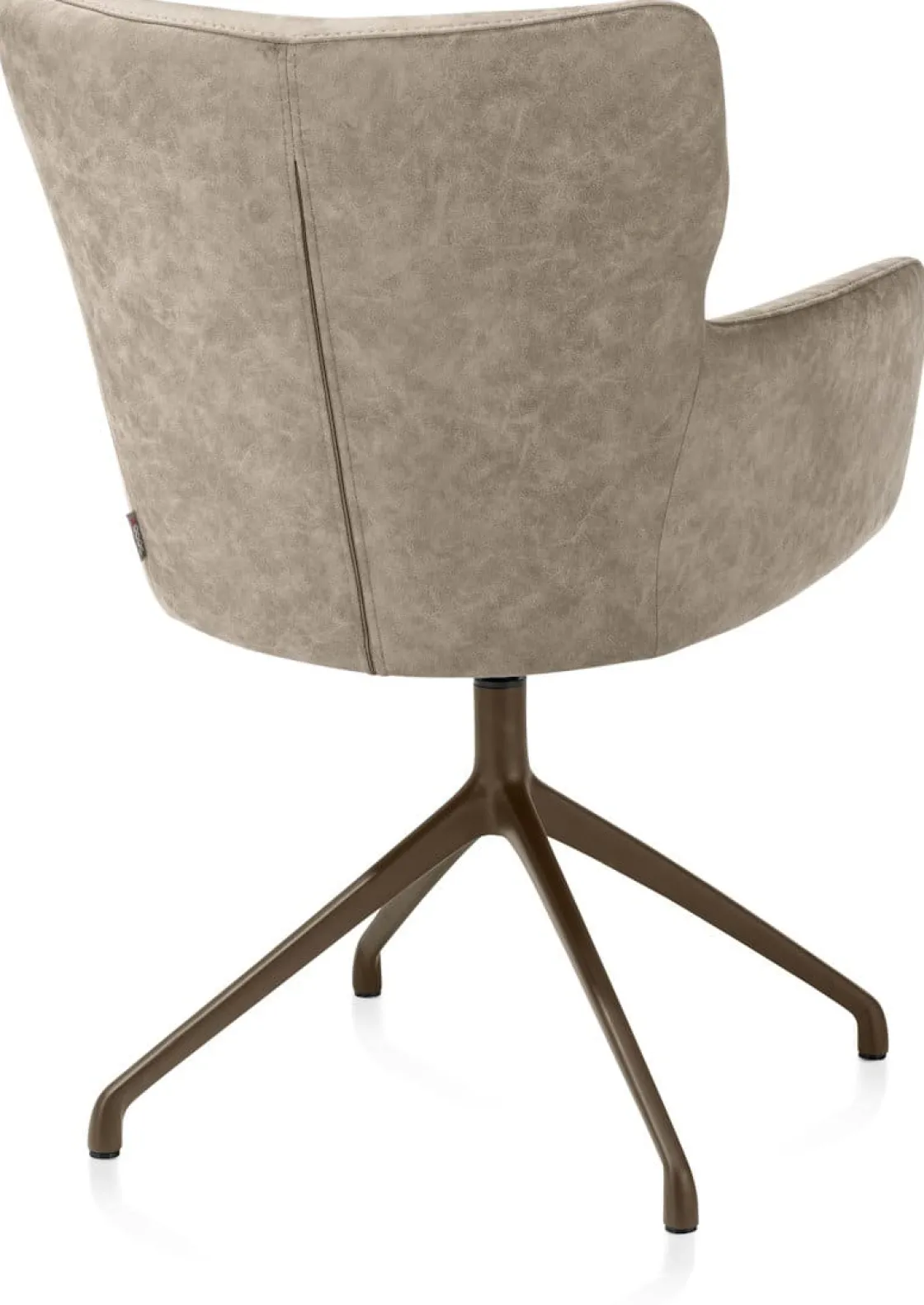 XOOON Sage, armstoel draaibaar - steelbrown - stof Oregon - beige^ Armstoelen