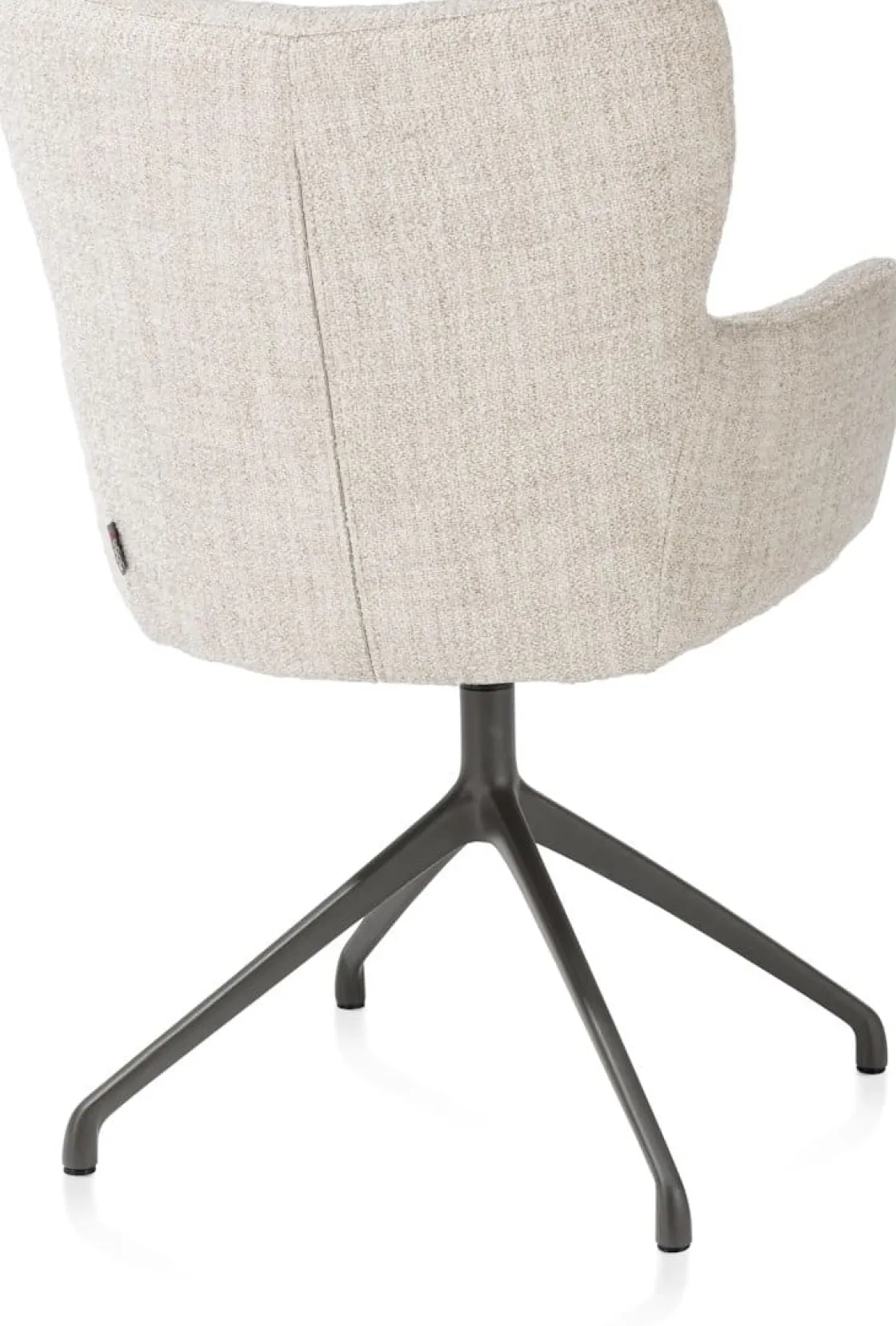 XOOON Sage, armstoel draaibaar - graphiet - stof Luton - Creme^ Armstoelen