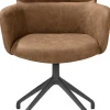 XOOON Sage, armstoel draaibaar - graphiet - stof Oregon - Desert^ Armstoelen
