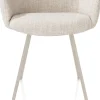 XOOON Sage, armstoel 4-pootjes creme - stof Luton - Creme^ Armstoelen