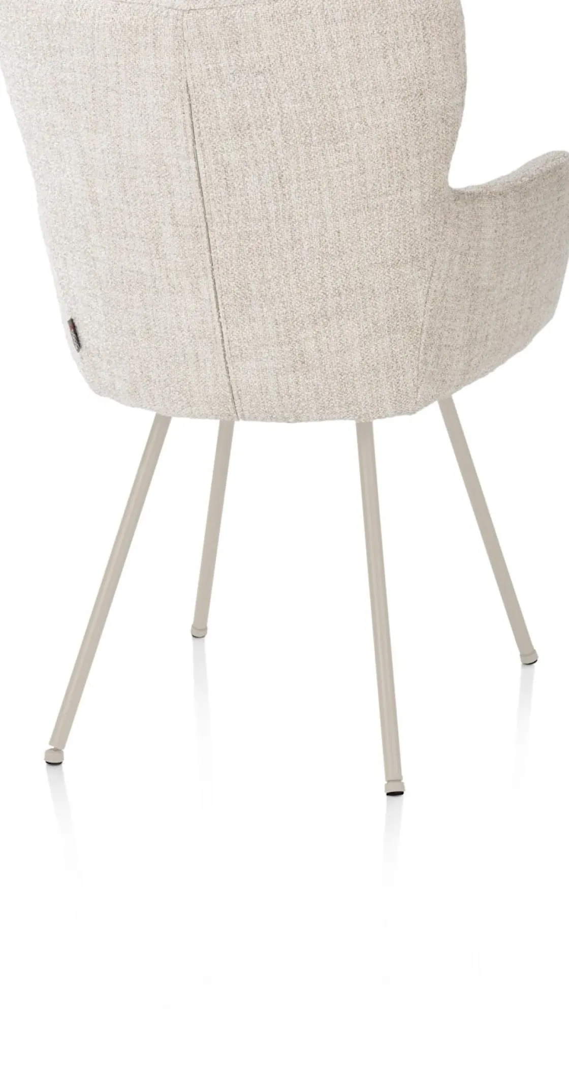 XOOON Sage, armstoel 4-pootjes creme - stof Luton - Creme^ Armstoelen
