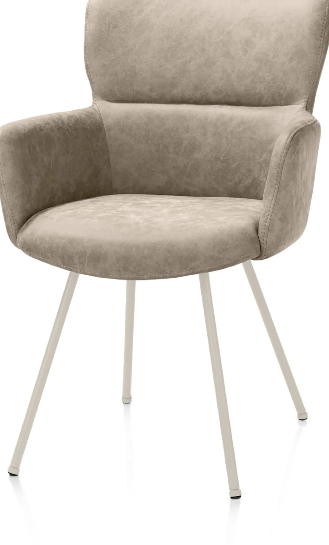 XOOON Sage, armstoel 4-pootjes creme - stof Oregon - beige^ Armstoelen