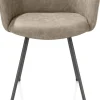 XOOON Sage, armstoel 4-pootjes graphiet - stof Oregon - beige^ Armstoelen