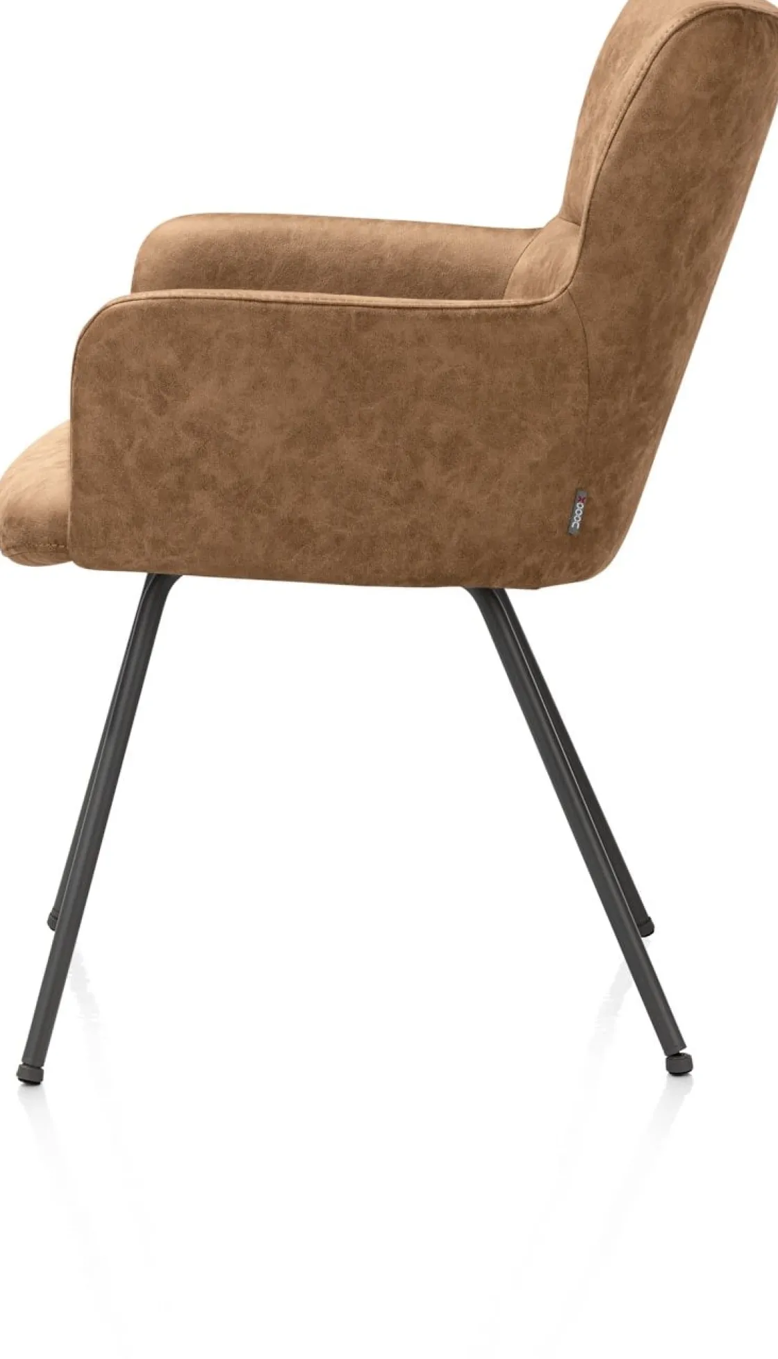XOOON Sage, armstoel 4-pootjes graphiet - stof Oregon - Desert^ Armstoelen