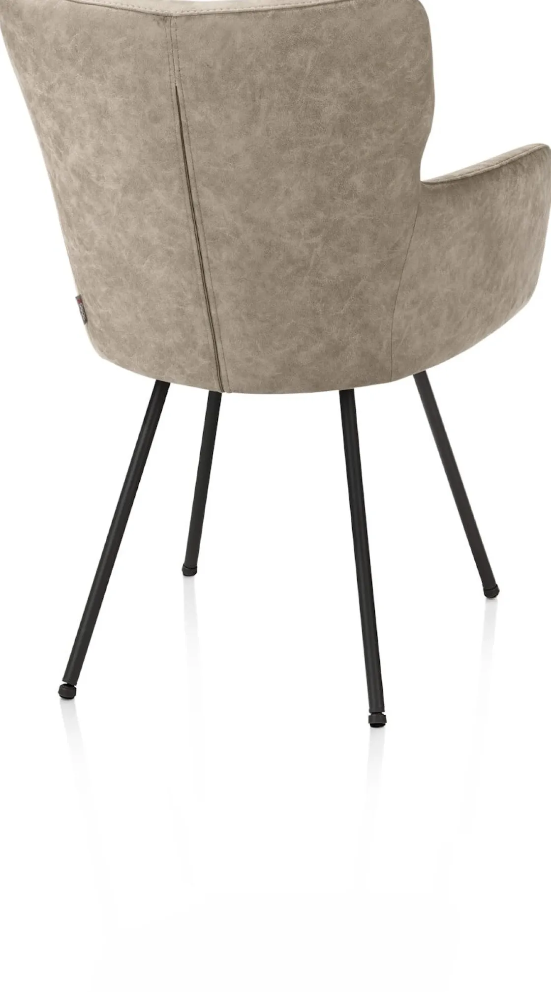 XOOON Sage, armstoel 4-pootjes rough off black - stof Oregon - beige^ Armstoelen