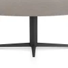 XOOON Saluti, EETKAMERTAFEL ELLIPS 210 X 105 CM. - CENTRALE POOT - ROUGH OFF BLACK - Lava^ Eettafels