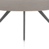 XOOON Saluti, EETKAMERTAFEL ELLIPS 180 X 105 CM. - 4-POOTJES - GRAPHIET - Lava^ Eettafels