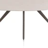 XOOON Saluti, EETKAMERTAFEL ELLIPS 180 X 105 CM. - 4-POOTJES - STEELBROWN - Light sand^ Eettafels