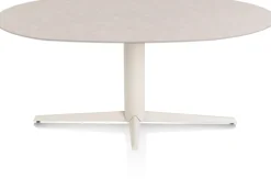 XOOON Saluti, EETKAMERTAFEL ELLIPS 180 X 105 CM. - CENTRALE POOT - CRÈME - Light sand^ Eettafels