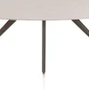 XOOON Saluti, EETKAMERTAFEL ELLIPS 240 X 110 CM. - 4-POOTJES - STEELBROWN - Light sand^ Eettafels